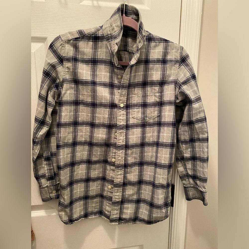 Blue and grey gap flannel